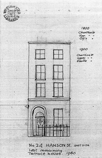 Front elevation of a house in Upper Charlton Street